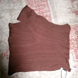 Cider Brown Knit Skirt